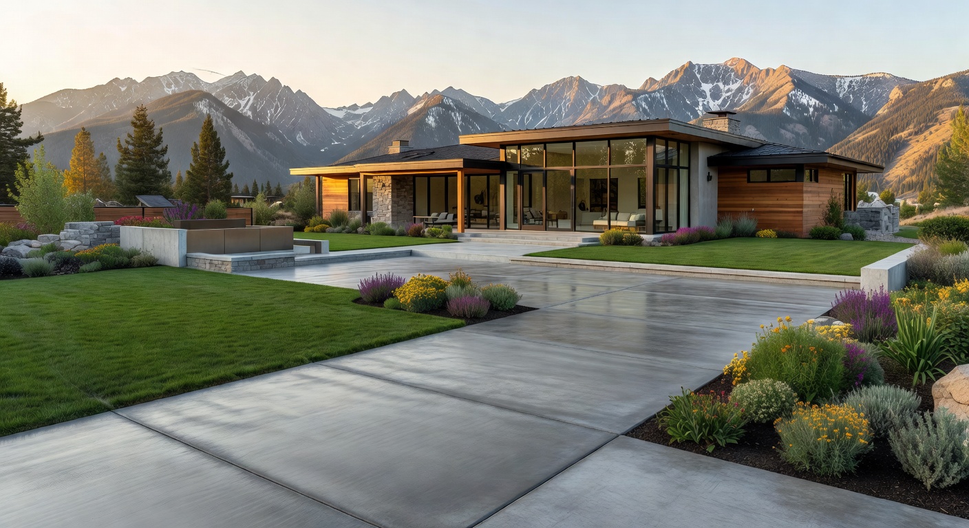 Concrete flatwork project used as privacy policy page background