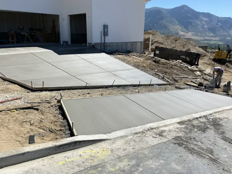 garage slab pour concrete
